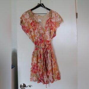Free People Tie Mini Dress - NWT